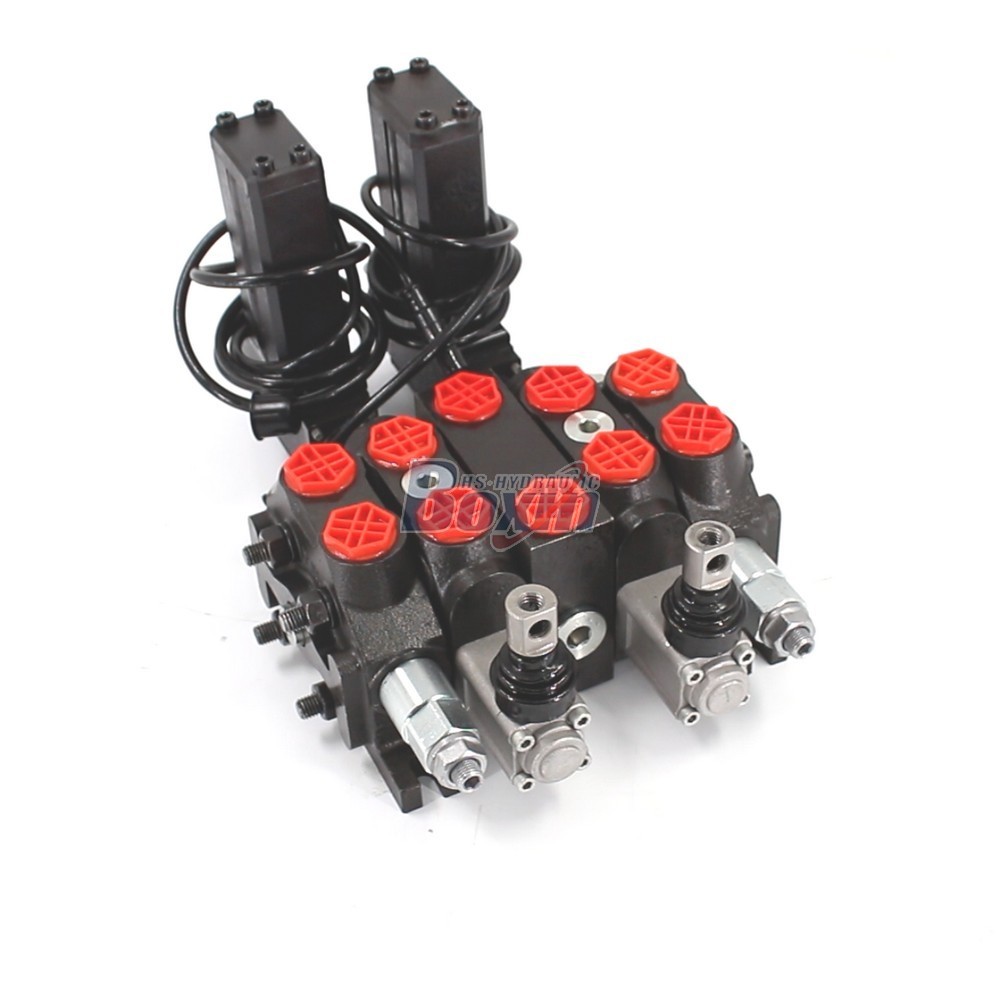 Large Scale Production DCV60 Electric Motor 2 Spool Sectional Valve cover photo